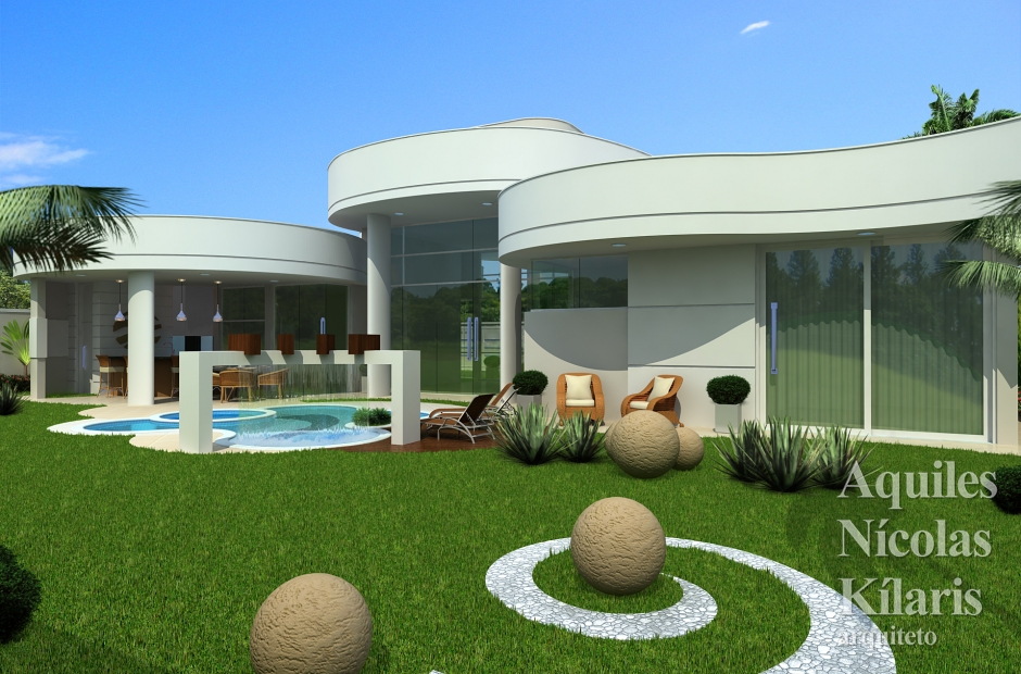 Arquiteto - Aquiles Nícolas Kílaris - Projetos Residenciais - Projeto Brotas - SP