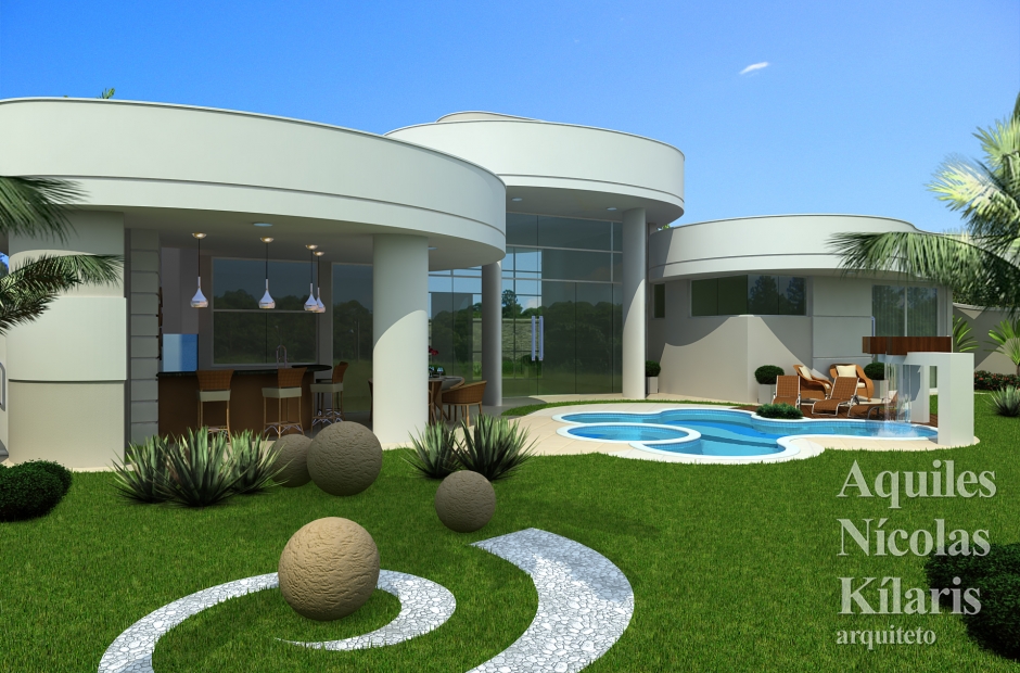 Arquiteto - Aquiles Nícolas Kílaris - Projetos Residenciais - Projeto Brotas - SP