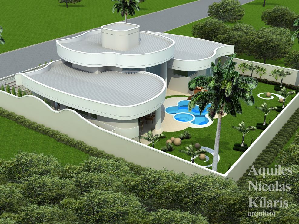 Arquiteto - Aquiles Nícolas Kílaris - Projetos Residenciais - Projeto Brotas - SP