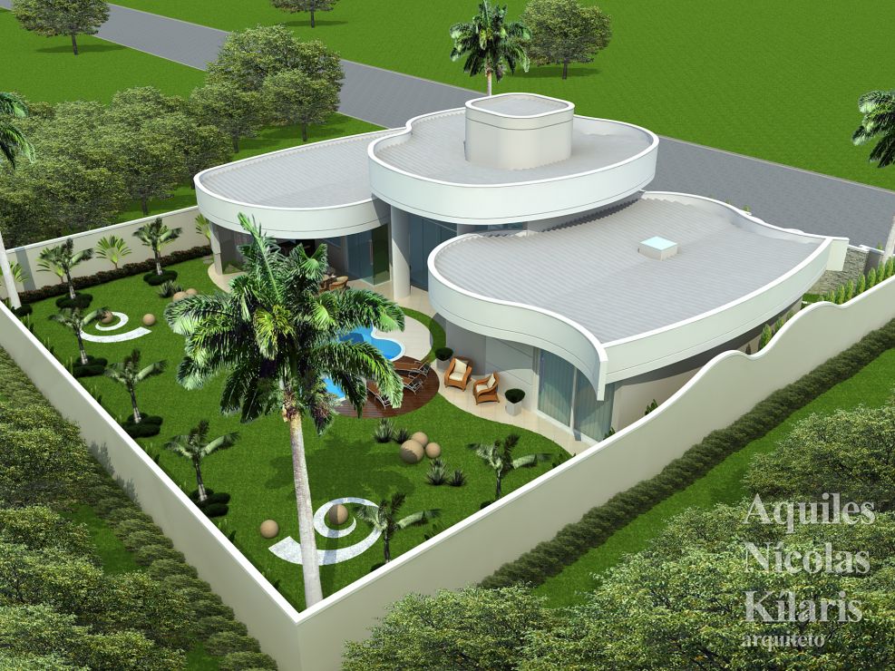 Arquiteto - Aquiles Nícolas Kílaris - Projetos Residenciais - Projeto Brotas - SP