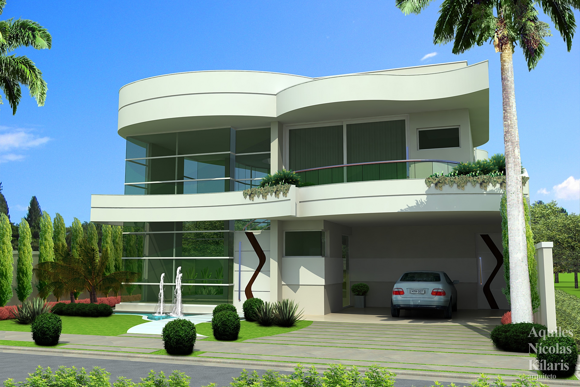 Arquiteto - Aquiles NÃ­colas KÃ­laris - Residential Projects - Projeto Guaratingueta - SP