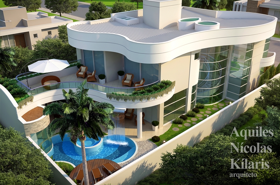 Arquiteto - Aquiles NÃ­colas KÃ­laris - Residential Projects - Projeto Guaratingueta - SP