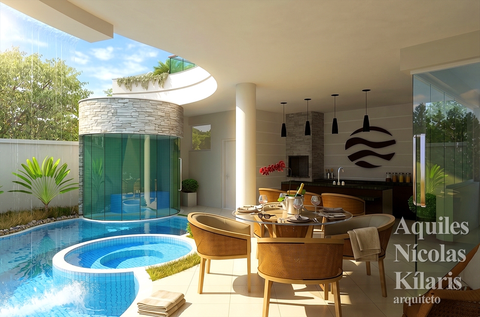 Arquiteto - Aquiles NÃ­colas KÃ­laris - Residential Projects - Projeto Guaratingueta - SP