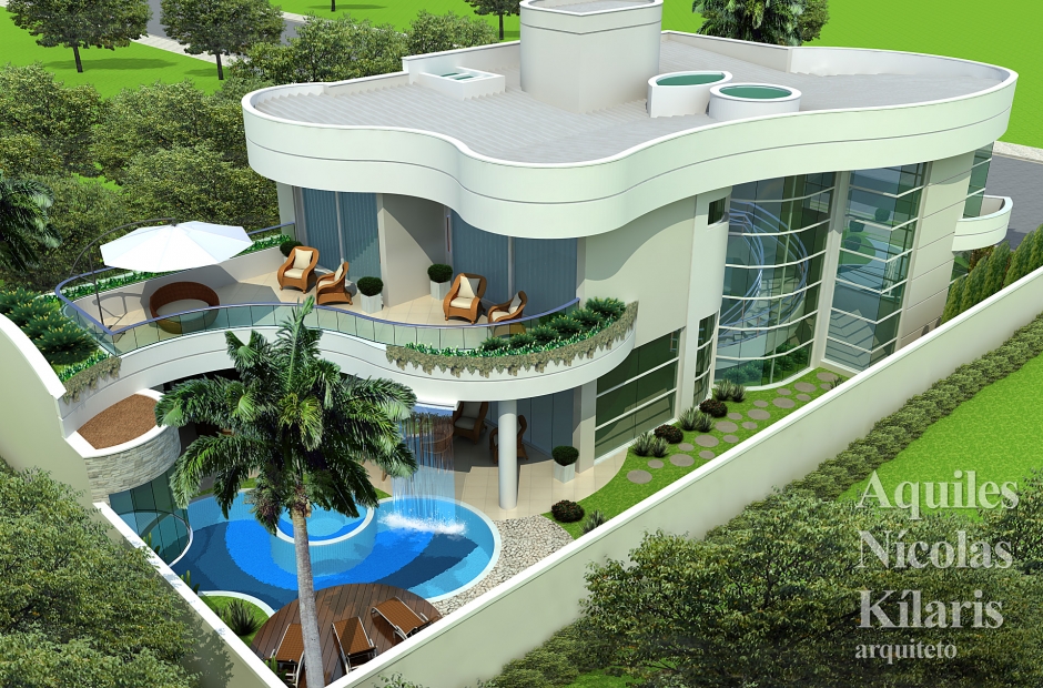 Arquiteto - Aquiles NÃ­colas KÃ­laris - Residential Projects - Projeto Guaratingueta - SP