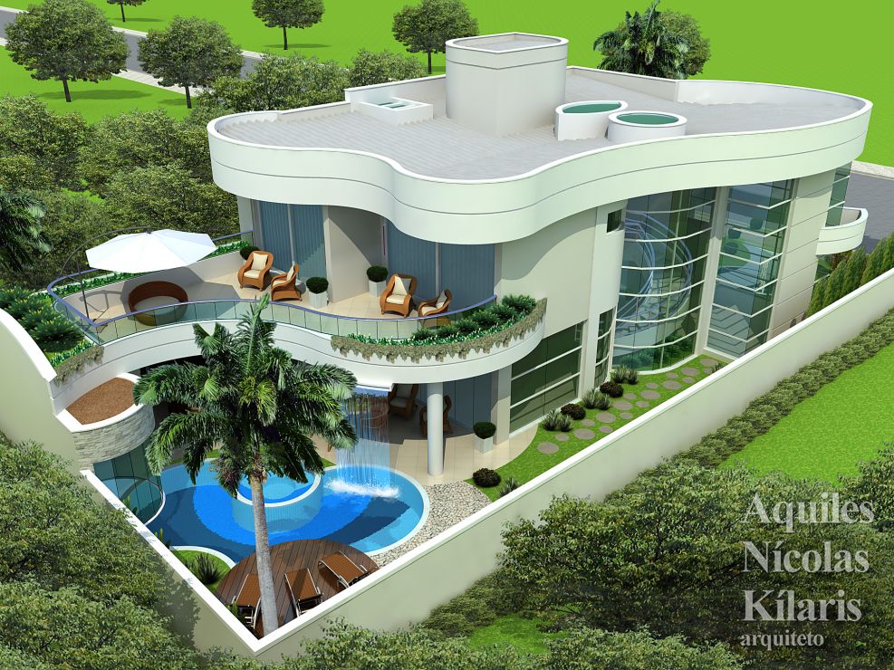Arquiteto - Aquiles NÃ­colas KÃ­laris - Residential Projects - Projeto Guaratingueta - SP