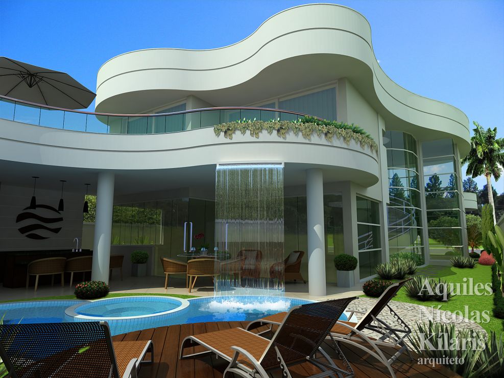 Arquiteto - Aquiles NÃ­colas KÃ­laris - Residential Projects - Projeto Guaratingueta - SP