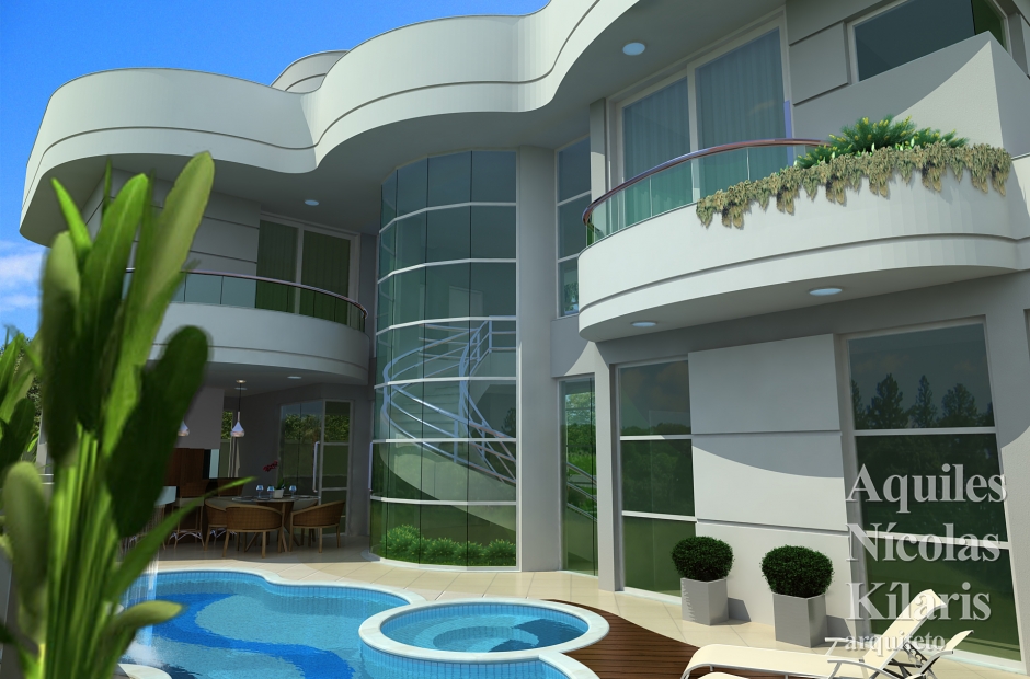 Arquiteto - Aquiles NÃ­colas KÃ­laris - Projetos Residenciais - Projeto Franca - SP