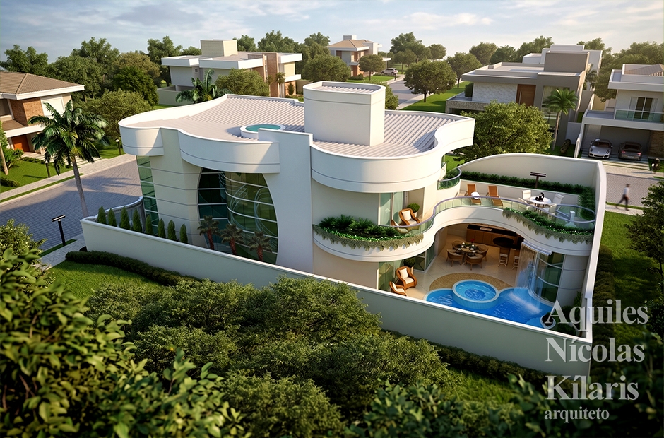 Arquiteto - Aquiles NÃ­colas KÃ­laris - Residential Projects - Projeto Nova CambarÃ¡ - PR