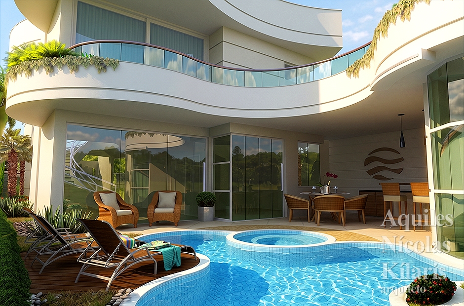 Arquiteto - Aquiles NÃ­colas KÃ­laris - Residential Projects - Projeto Nova CambarÃ¡ - PR