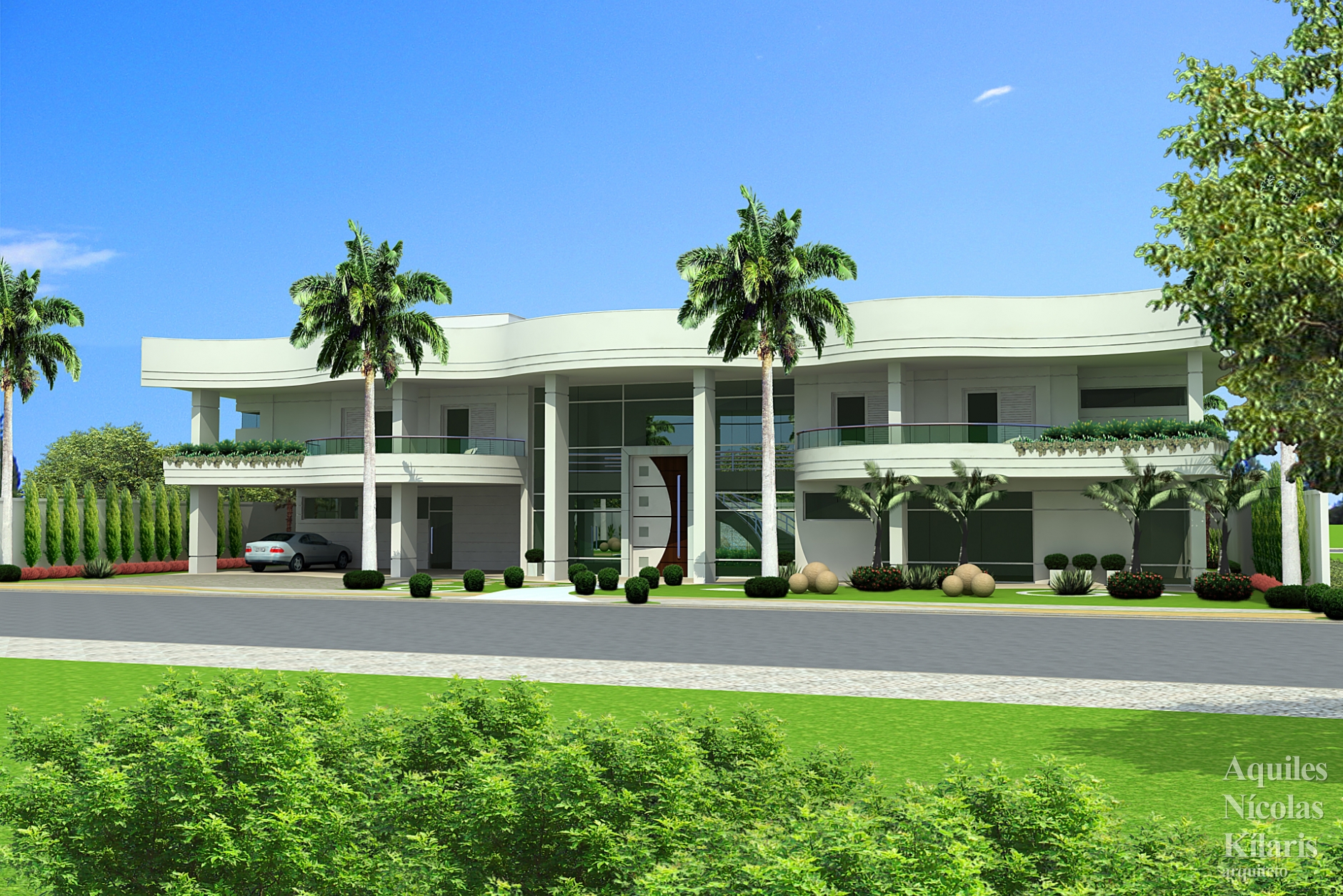 Arquiteto - Aquiles NÃ­colas KÃ­laris - Projetos Residenciais - Projeto Flores da Cunha - RS