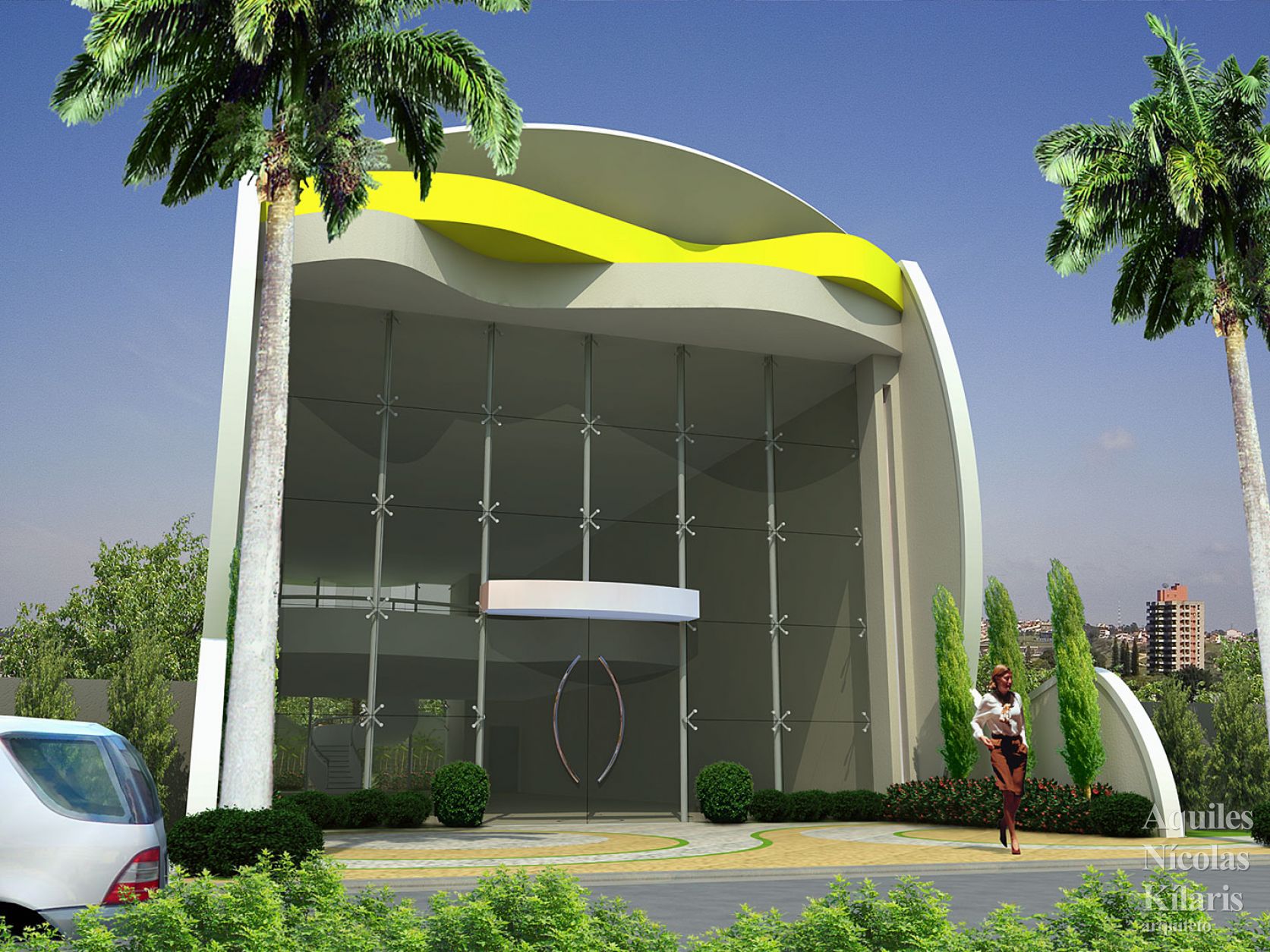 Arquiteto - Aquiles Nícolas Kílaris - Projetos Corporativos - Salão Comercial