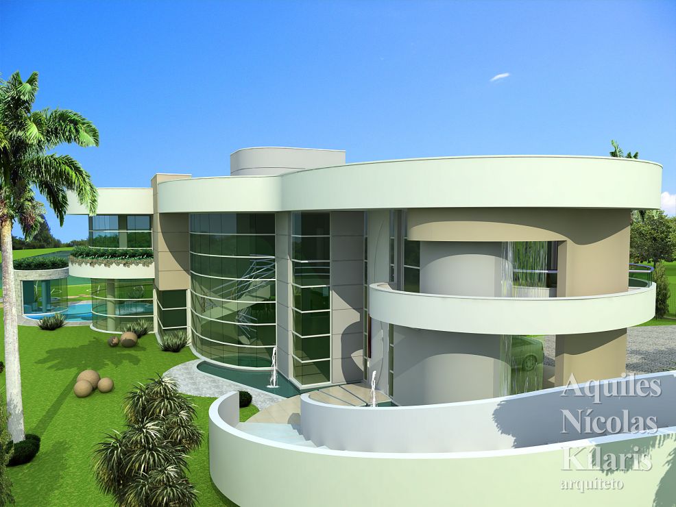 Arquiteto - Aquiles NÃ­colas KÃ­laris - Projetos Residenciais - Projeto BraganÃ§a Paulista - SP